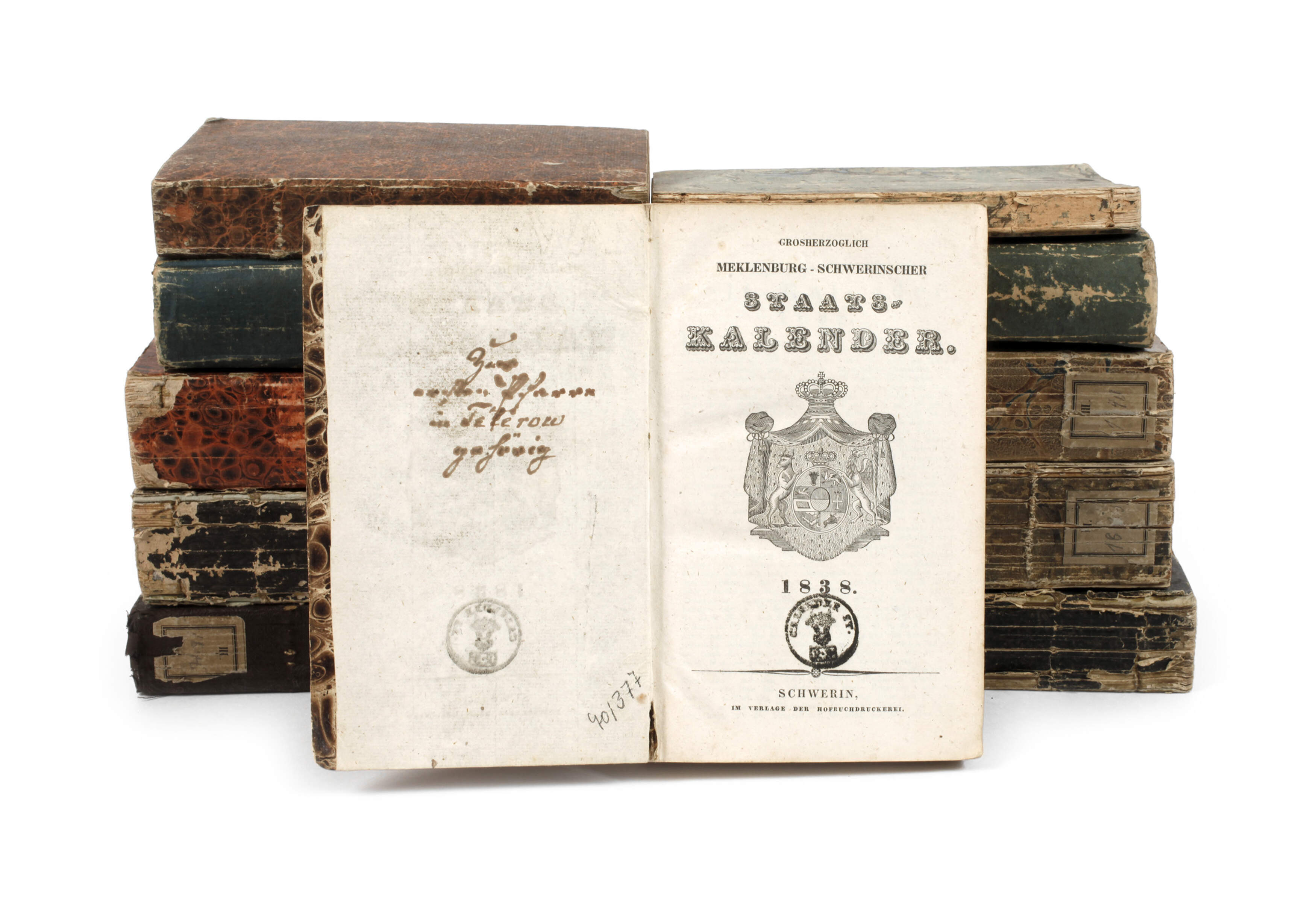 Sammlung elf Staatskalender Mecklenburg