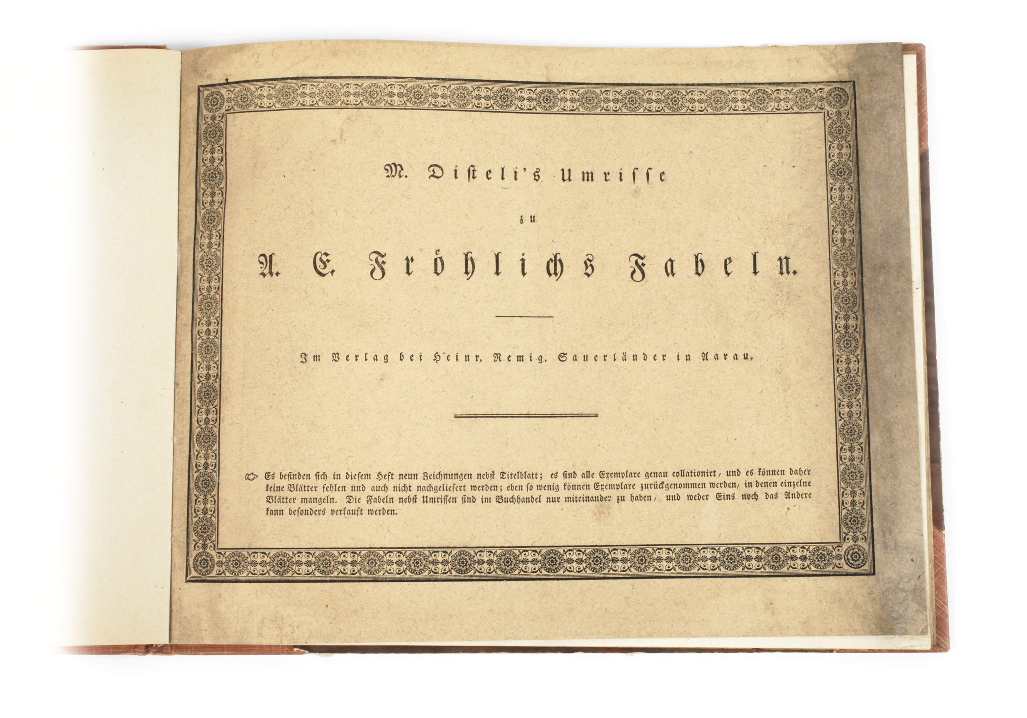 Umrisse zu A. E. Fröhlichs Fabeln