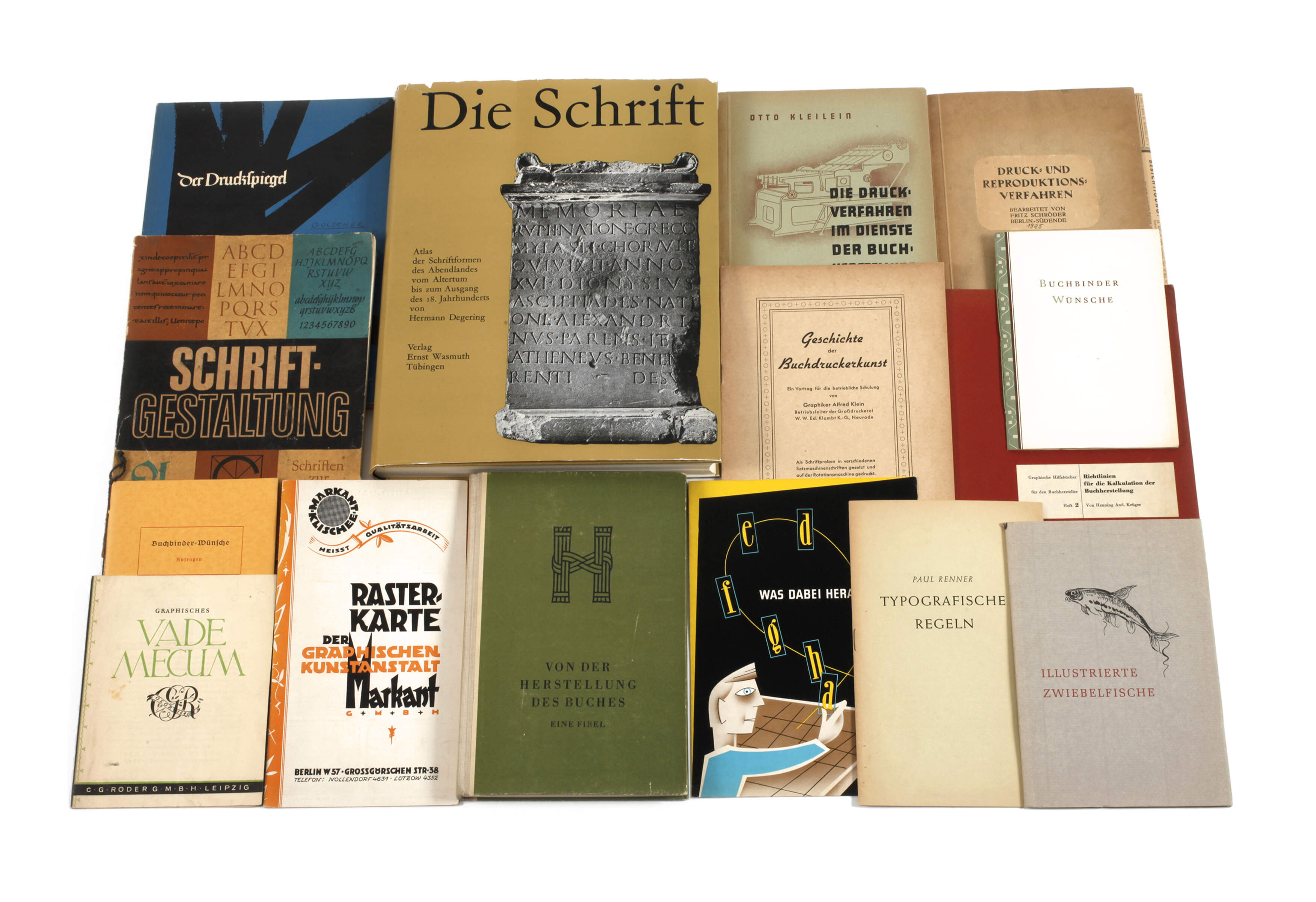 Konvolut Schrift und Buch