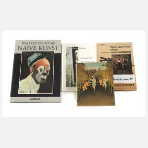Vier Bände naive Kunst