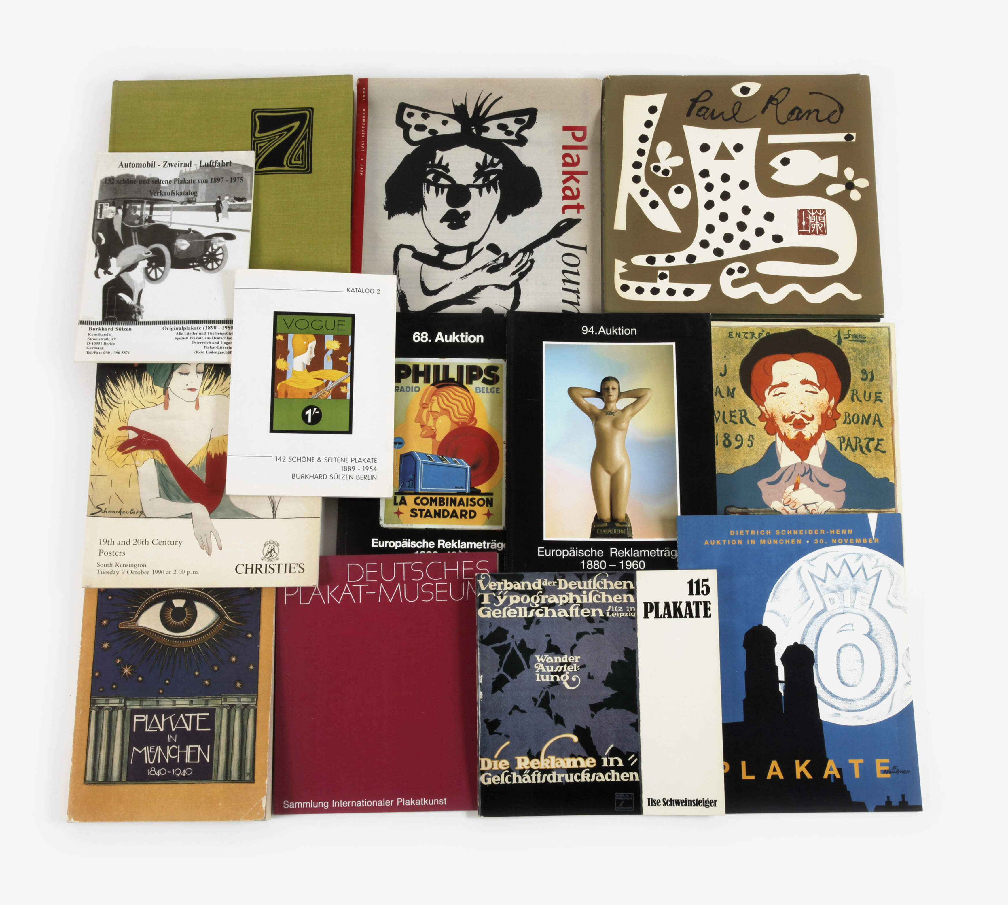 Konvolut Fachliteratur Plakatkunst