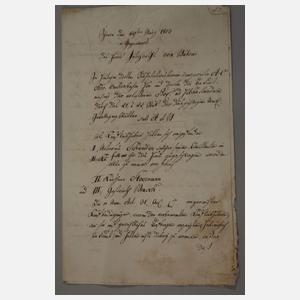 Konvolut historische Dokumente