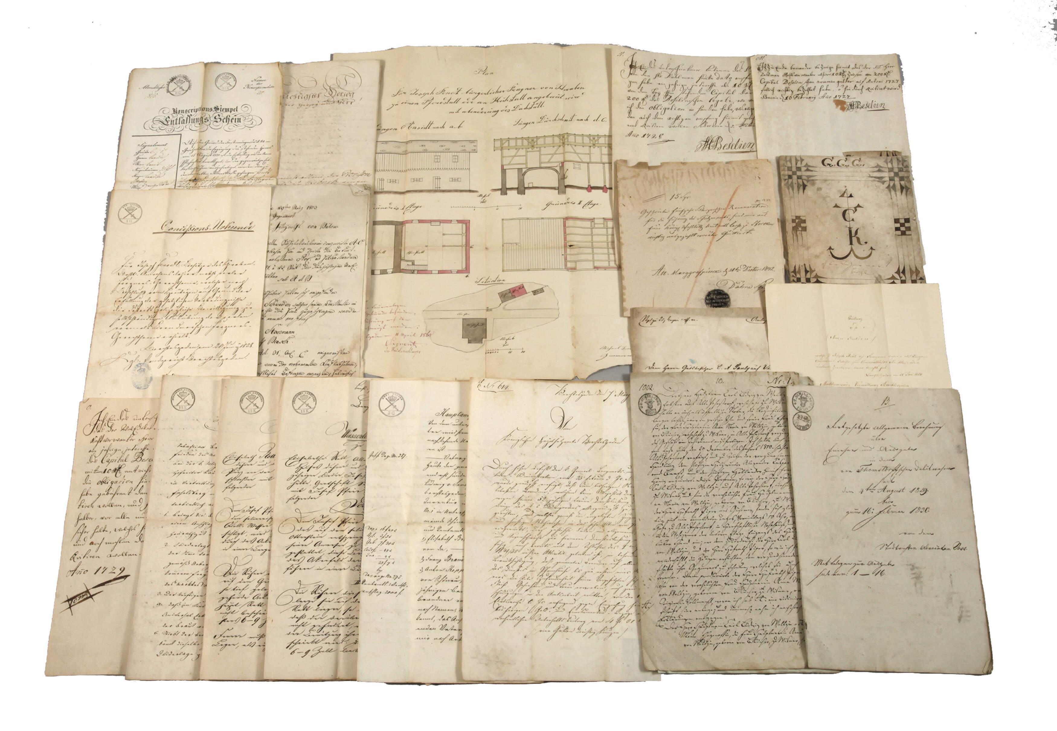 Konvolut historische Dokumente