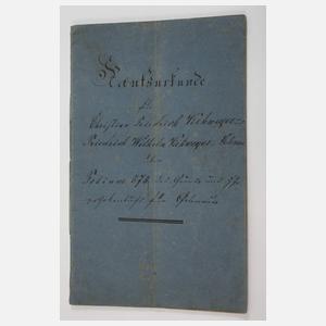 Fünf historische Schriftstücke