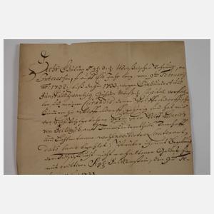 Historische Quittung Falkenstein