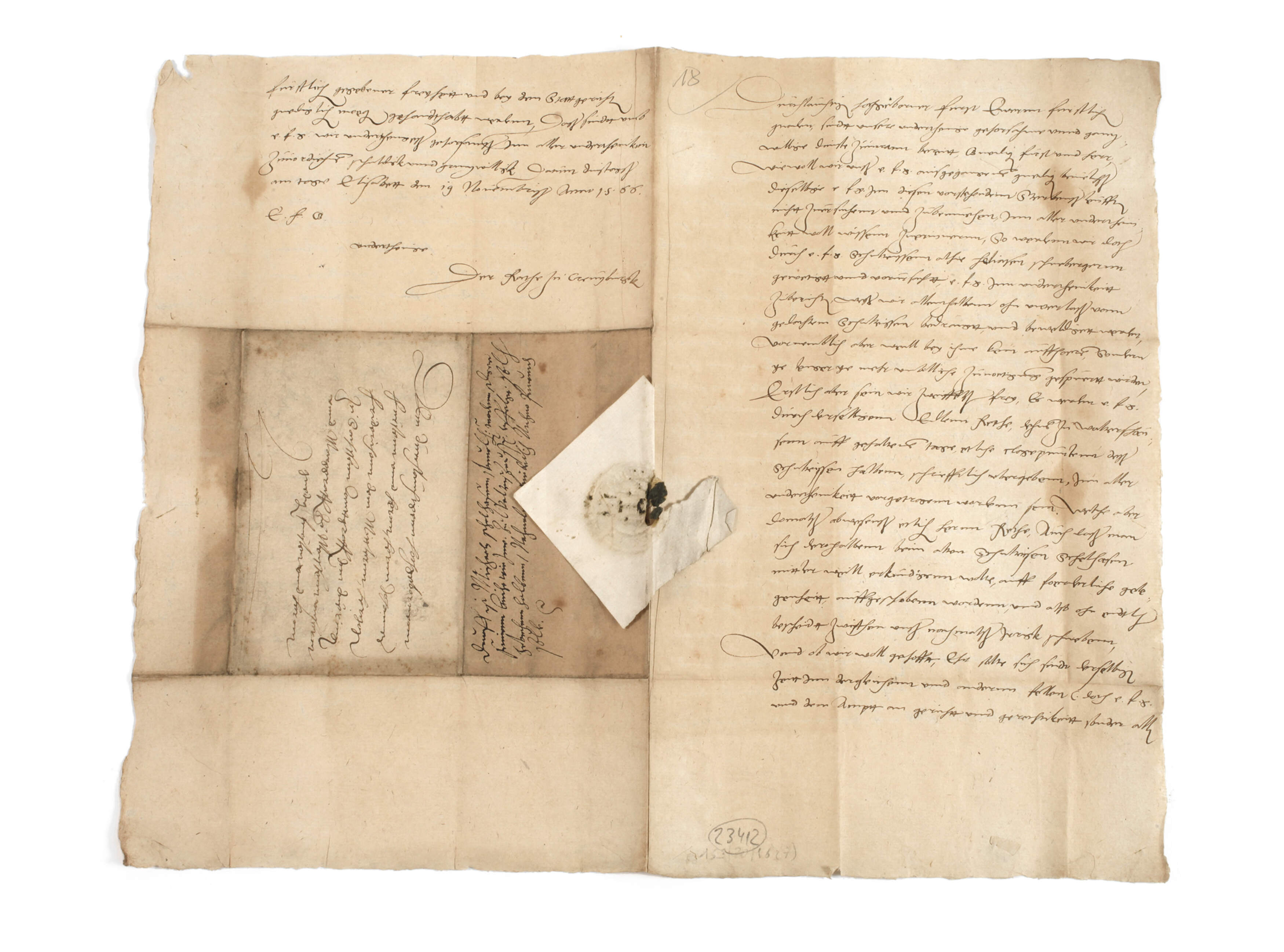 Historischer Brief des Rates von Creuzburg