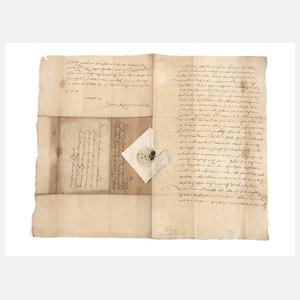 Historischer Brief des Rates von Creuzburg