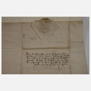 Historischer Brief des Rates von Gotha