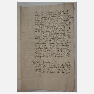 Historischer Brief des Rates von Gotha