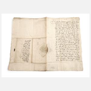 Historischer Brief des Rates von Gotha