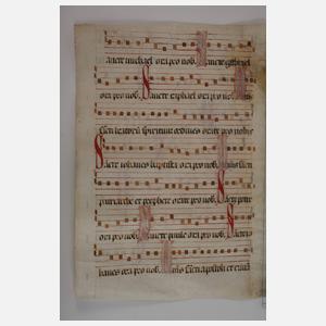 Zwei Antiphonarblätter