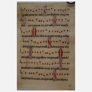 Zwei Antiphonarblätter