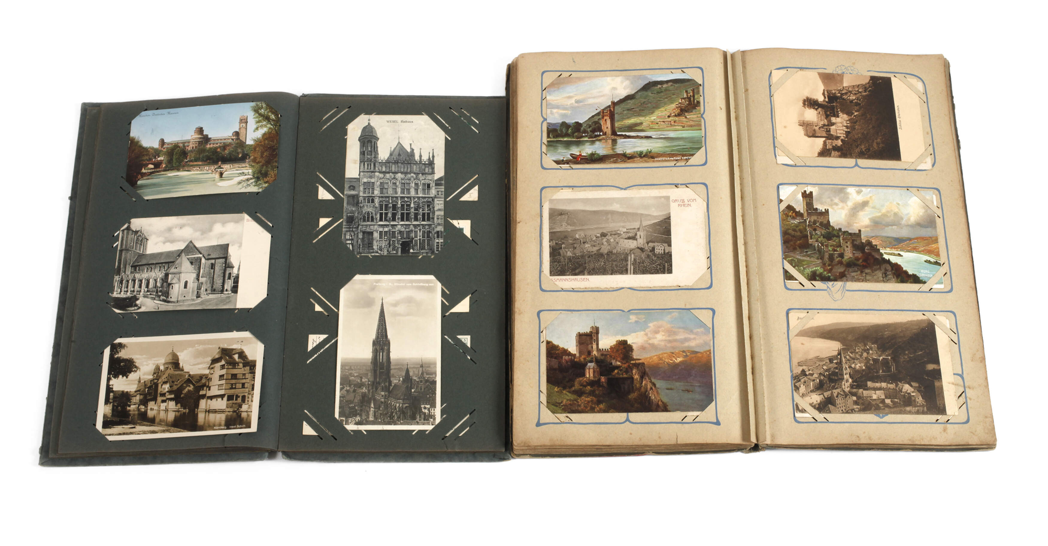 Zwei Ansichtskartenalben Deutschland