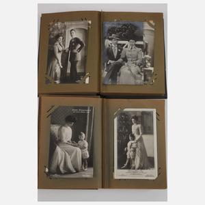Zwei Postkartenalben deutsche Kaiserfamilie
