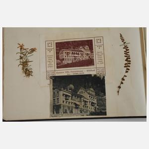 Ansichtskartenalbum in Form eines Tagebuchs