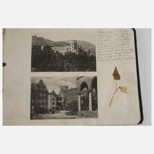 Ansichtskartenalbum in Form eines Tagebuchs