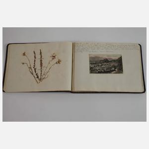 Ansichtskartenalbum in Form eines Tagebuchs