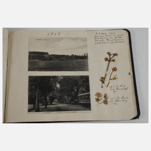 Ansichtskartenalbum in Form eines Tagebuchs