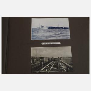 Ansichtskartenalbum Juist, Helgoland, Hamburg