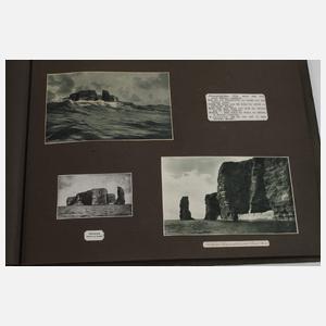 Ansichtskartenalbum Juist, Helgoland, Hamburg