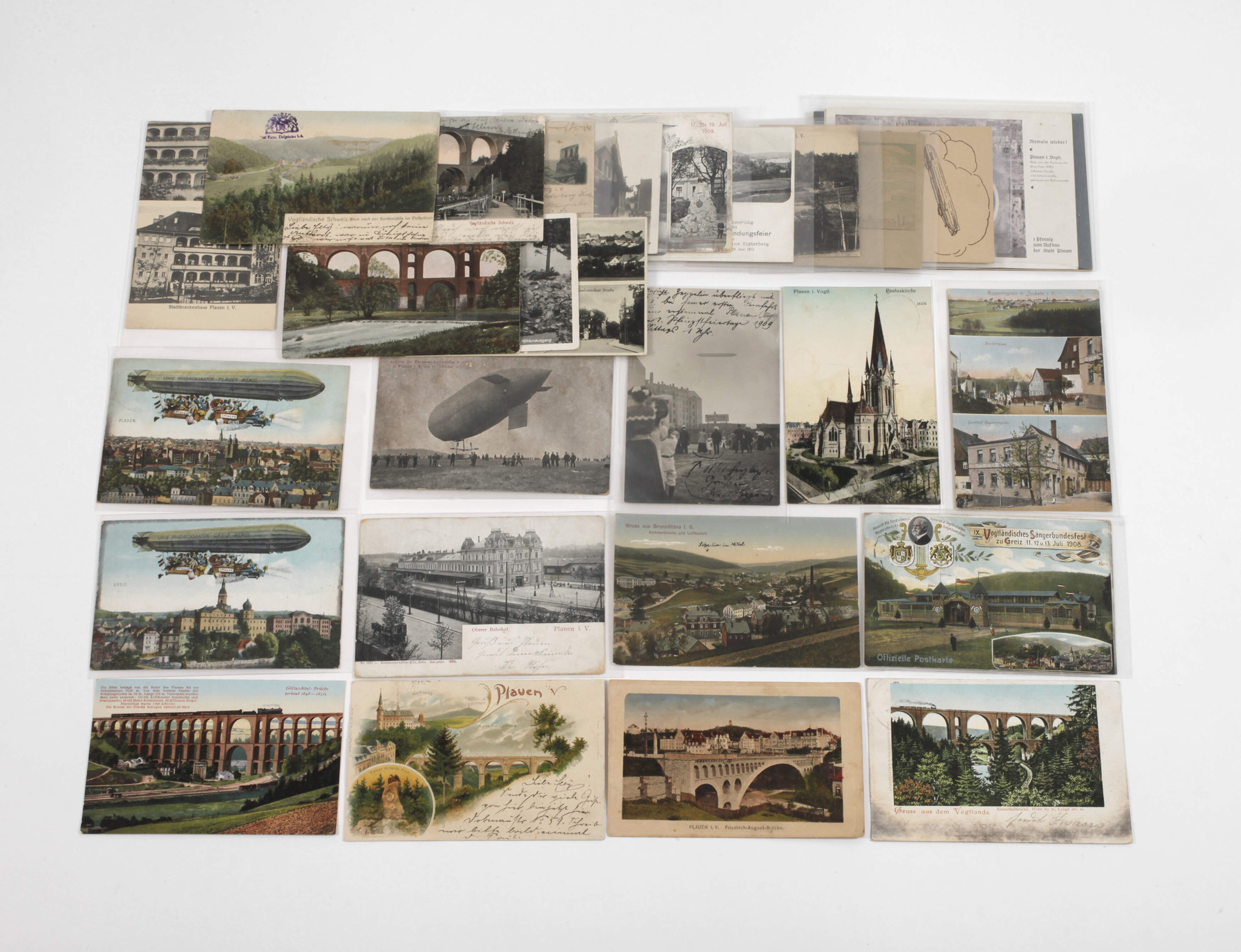 Konvolut Ansichtskarten Plauen und Umgebung