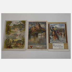 Konvolut Ansichtskarten und Stadtansichten