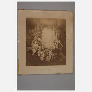 1Foto König Johann von Sachsen nebst Familie