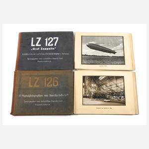 Zwei Fotomappen Zeppelin