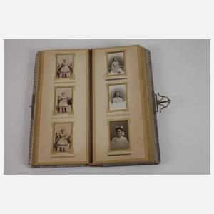 Prächtiges Jugendstilalbum mit Kinder CDVs