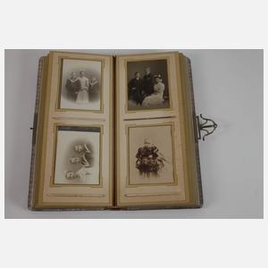 Prächtiges Jugendstilalbum mit Kinder CDVs