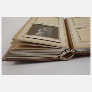 Prächtiges Jugendstilalbum mit Kinder CDVs