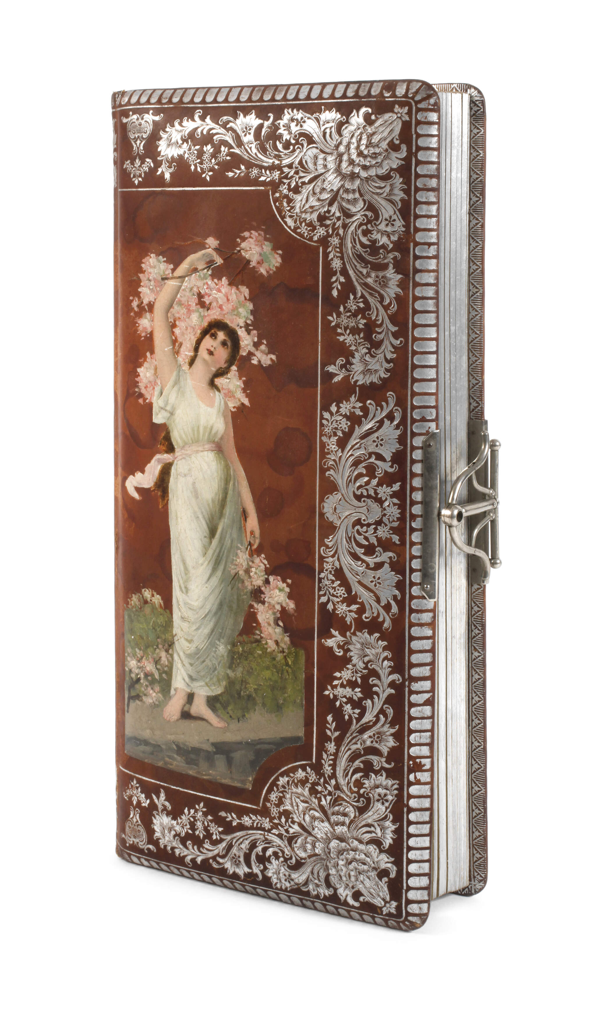 Prächtiges Jugendstilalbum mit Kinder CDVs