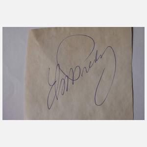 Elvis Presley, Autograf