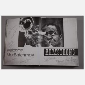 Autographe Louis Armstrong und Jewel Brown