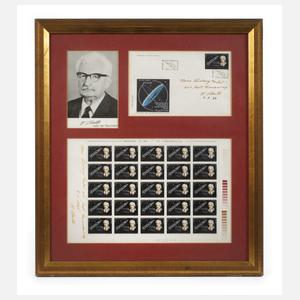 Autograph und Ersttagsbrief Hermann Oberth