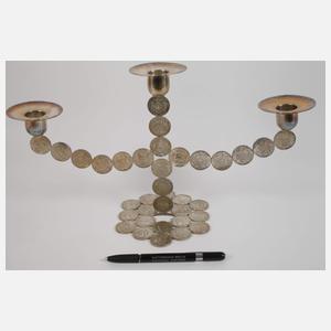 Münzleuchter Silber