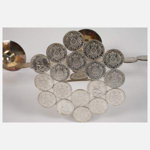 Münzleuchter Silber