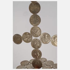 Münzleuchter Silber