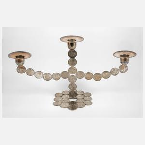 Münzleuchter Silber