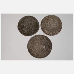 Konvolut historische Silbermünzen