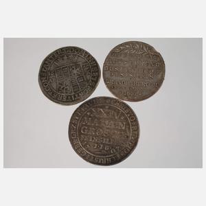 Konvolut historische Silbermünzen