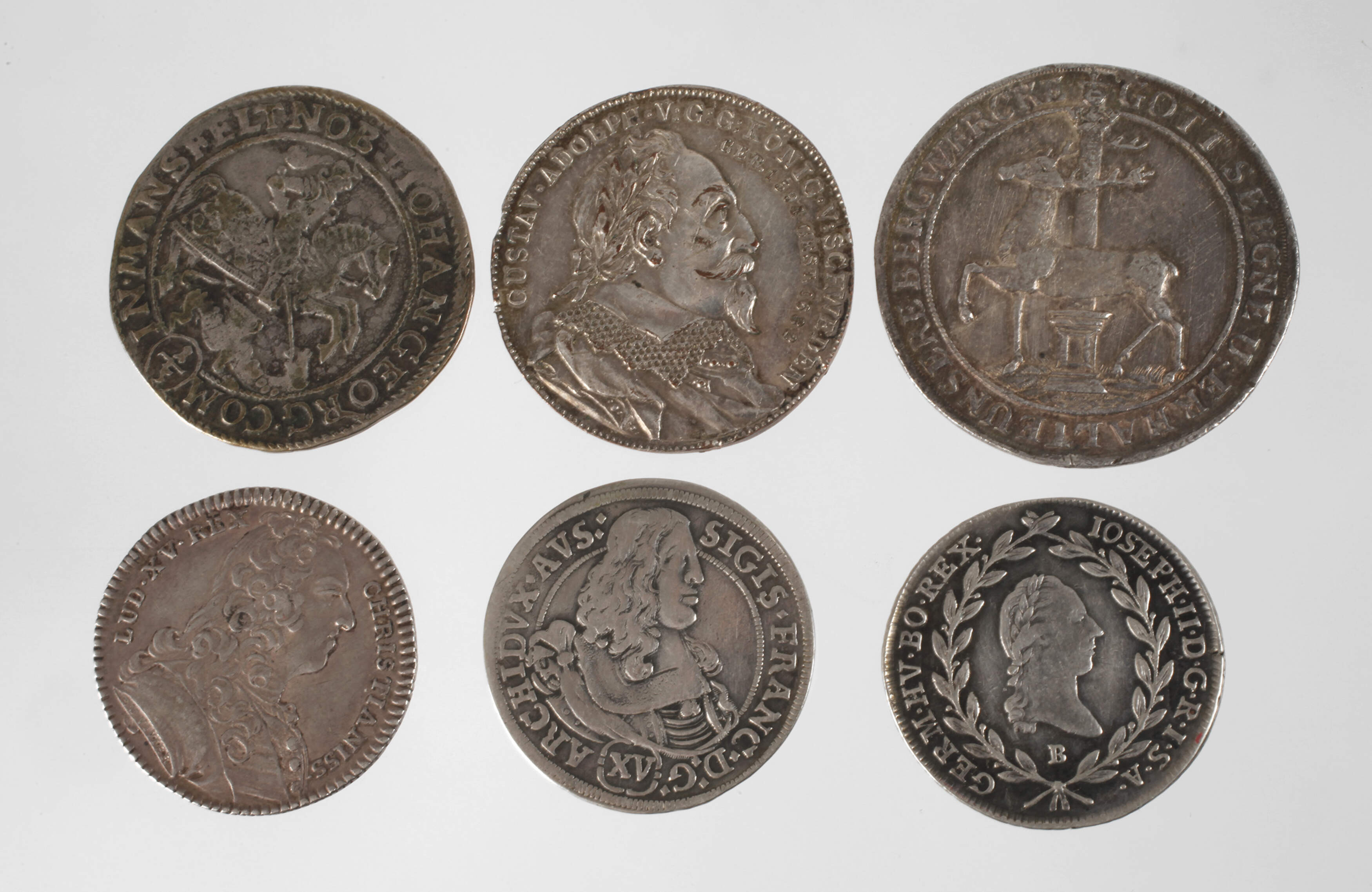 Konvolut historische Silbermünzen