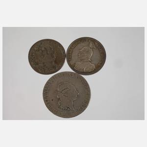 Konvolut historische Silbermünzen