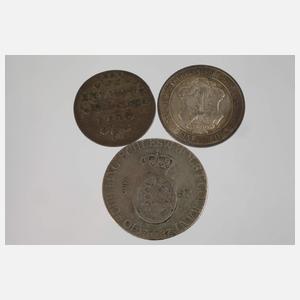 Konvolut historische Silbermünzen