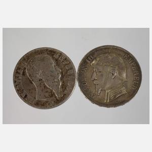 Konvolut historische Silbermünzen