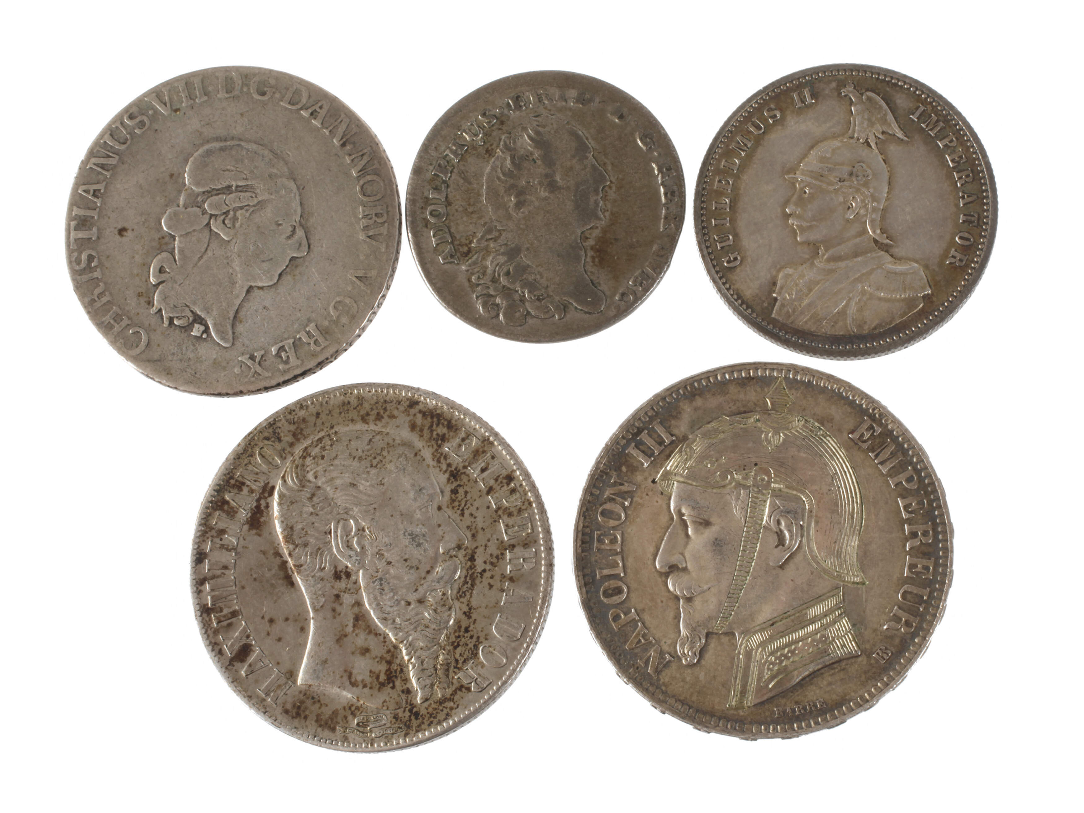 Konvolut historische Silbermünzen