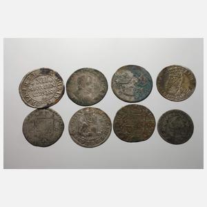 Konvolut historische Silbermünzen
