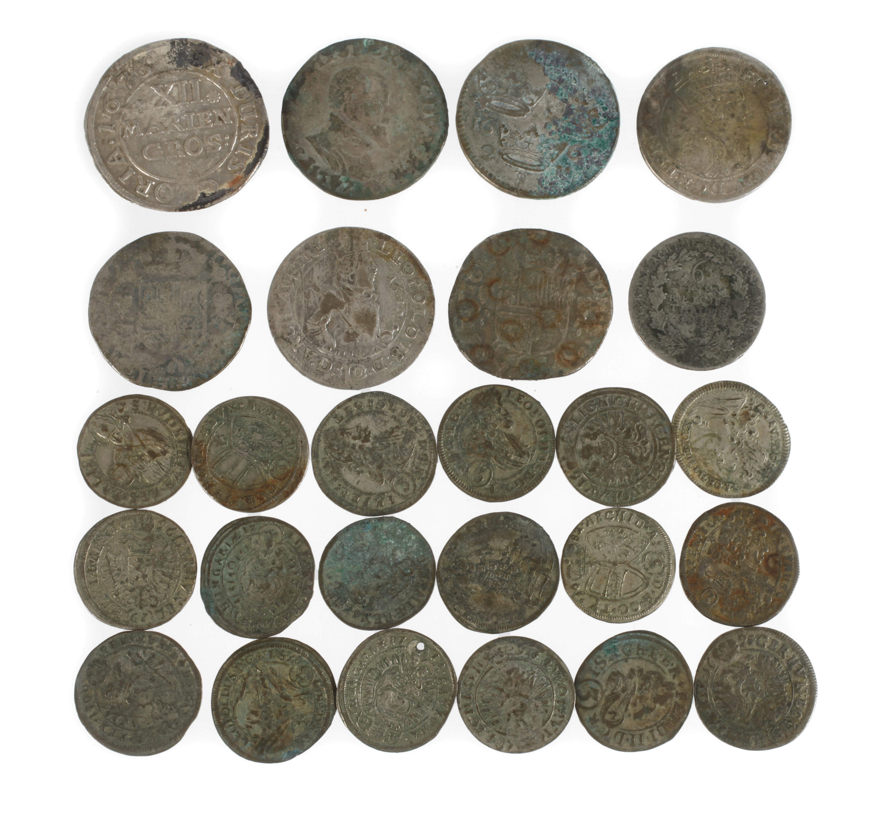 Konvolut historische Silbermünzen
