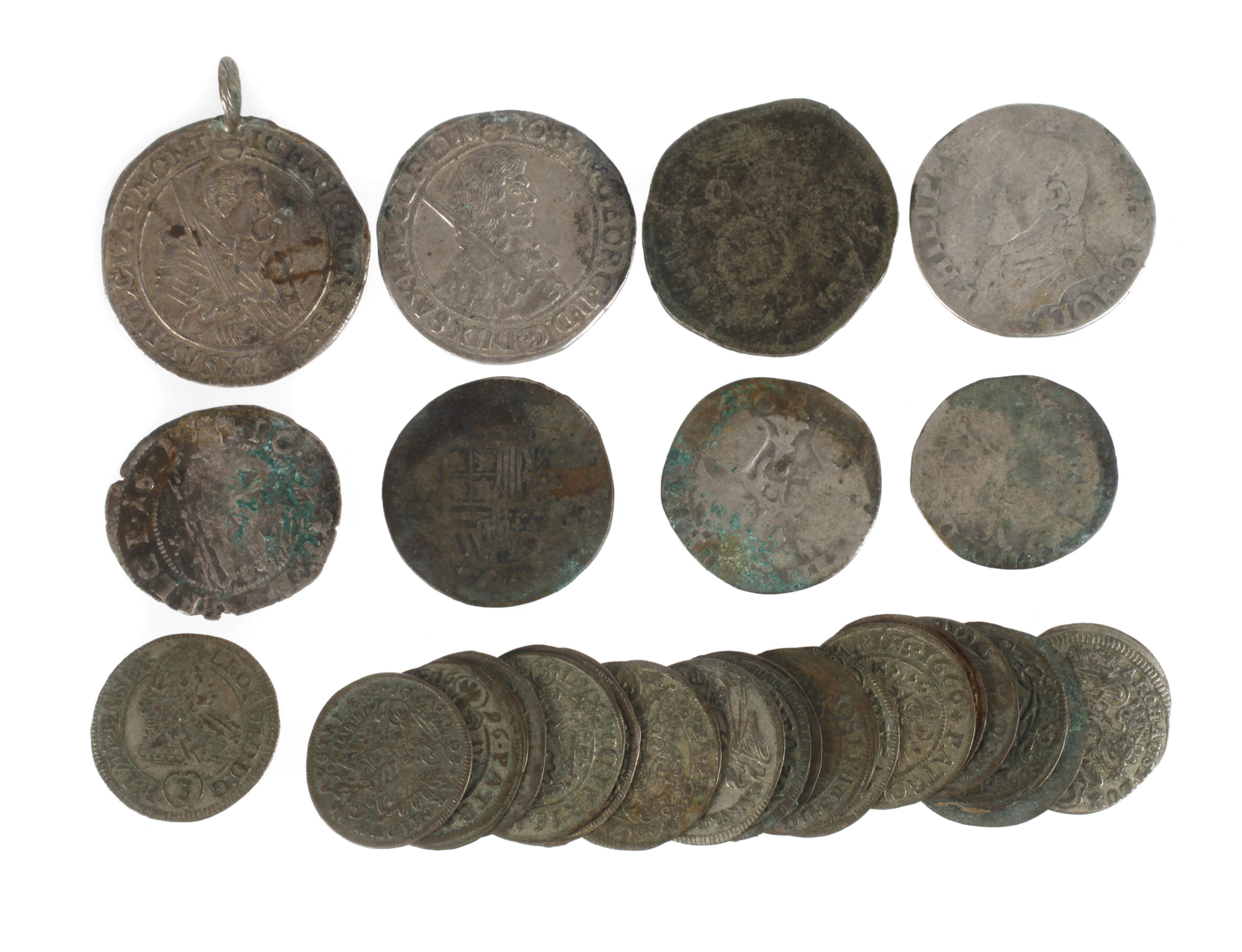 Konvolut historische Silbermünzen