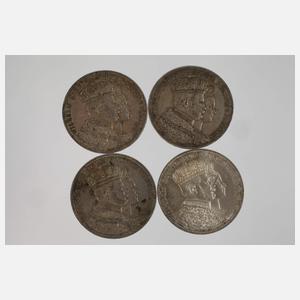 Vier Krönungstaler Preußen